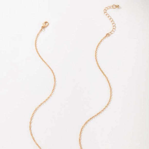 Rainbow Rhinestone Necklace Golden Chain - Picture 6 of 7